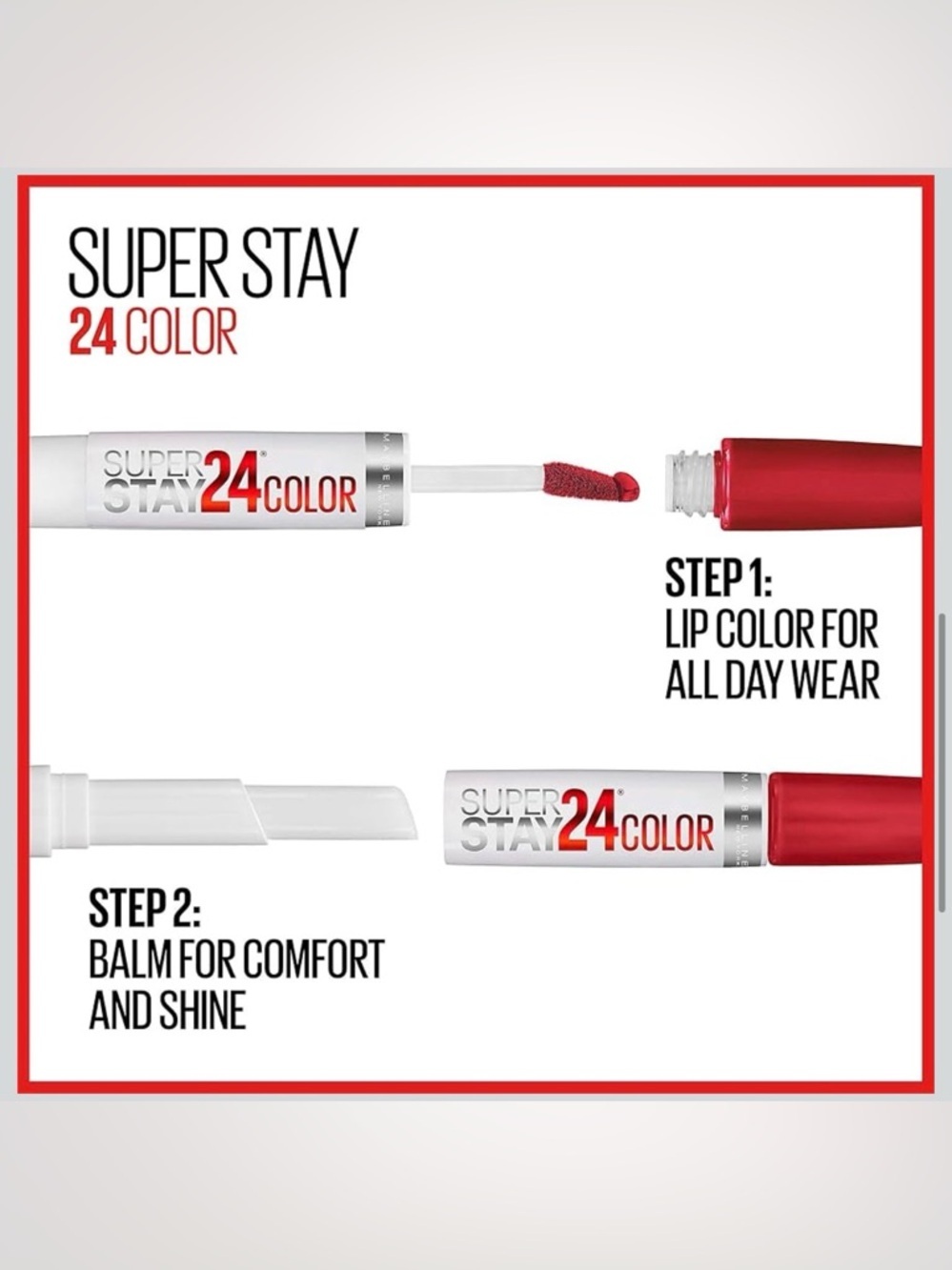 Maybelline Super Stay 24 Color Liquid Lipstick - Merlot Amour - Picture 4 of 8